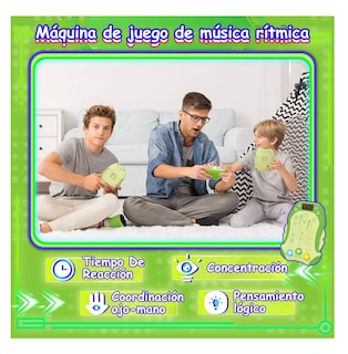 Foto 2 | Juegos Antiestres Máquina Juego Ritmo De Musica Electrónica Verde