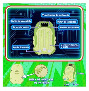 Foto 4 | Juegos Antiestres Máquina Juego Ritmo De Musica Electrónica Verde