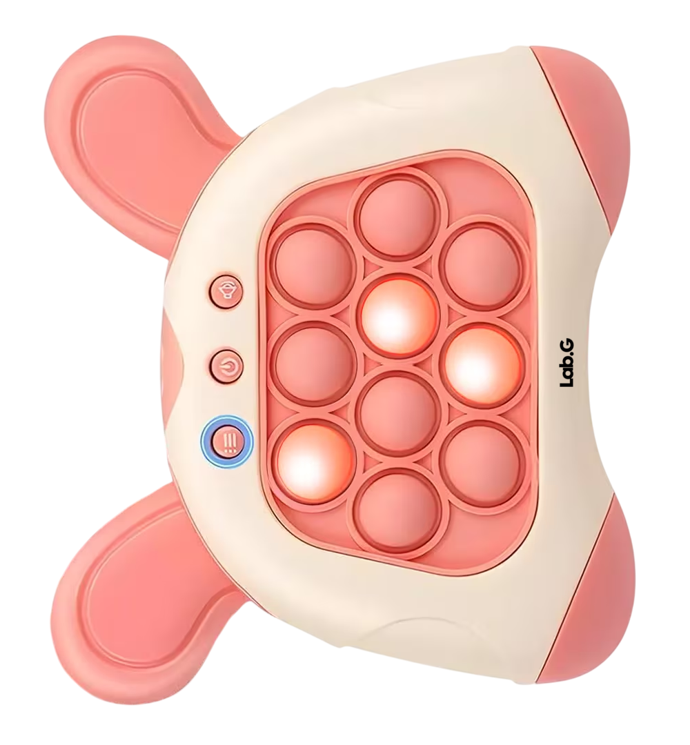 Foto 4 pulgar | Juego Pop It Electrónico Antiestrés Quick Push Consola Orejas Blanco y Rojo