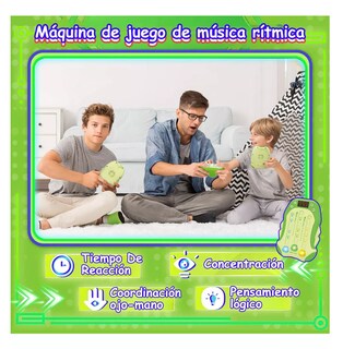 Foto 2 | Juegos Antiestres Máquina Juego Ritmo De Musica Electrónica Verde