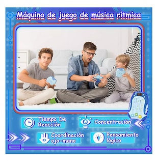 Foto 2 | Juegos Antiestres Máquina Juego Ritmo De Musica Electrónica Azul