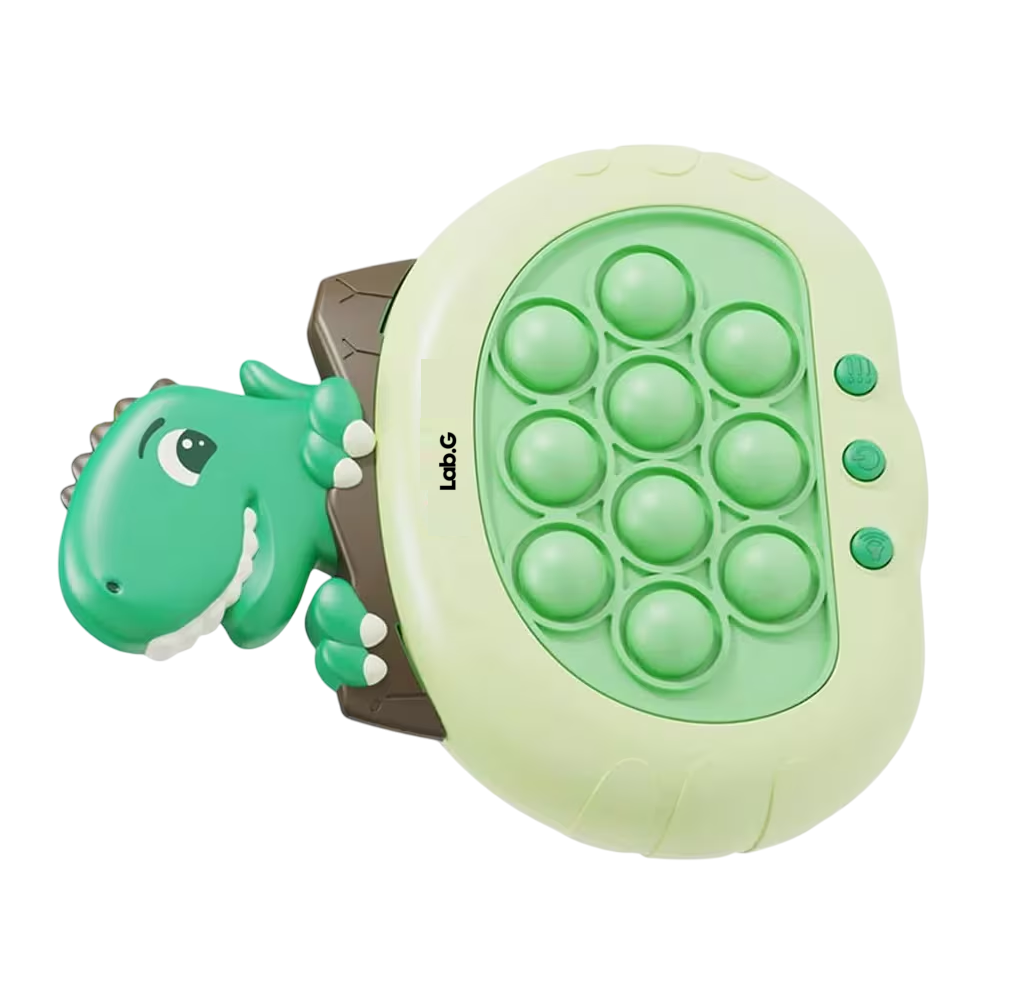Foto 3 pulgar | Juego Pop It Lab.g Electronico Antiestres Quickpush Fidget Dinosaurio Verde