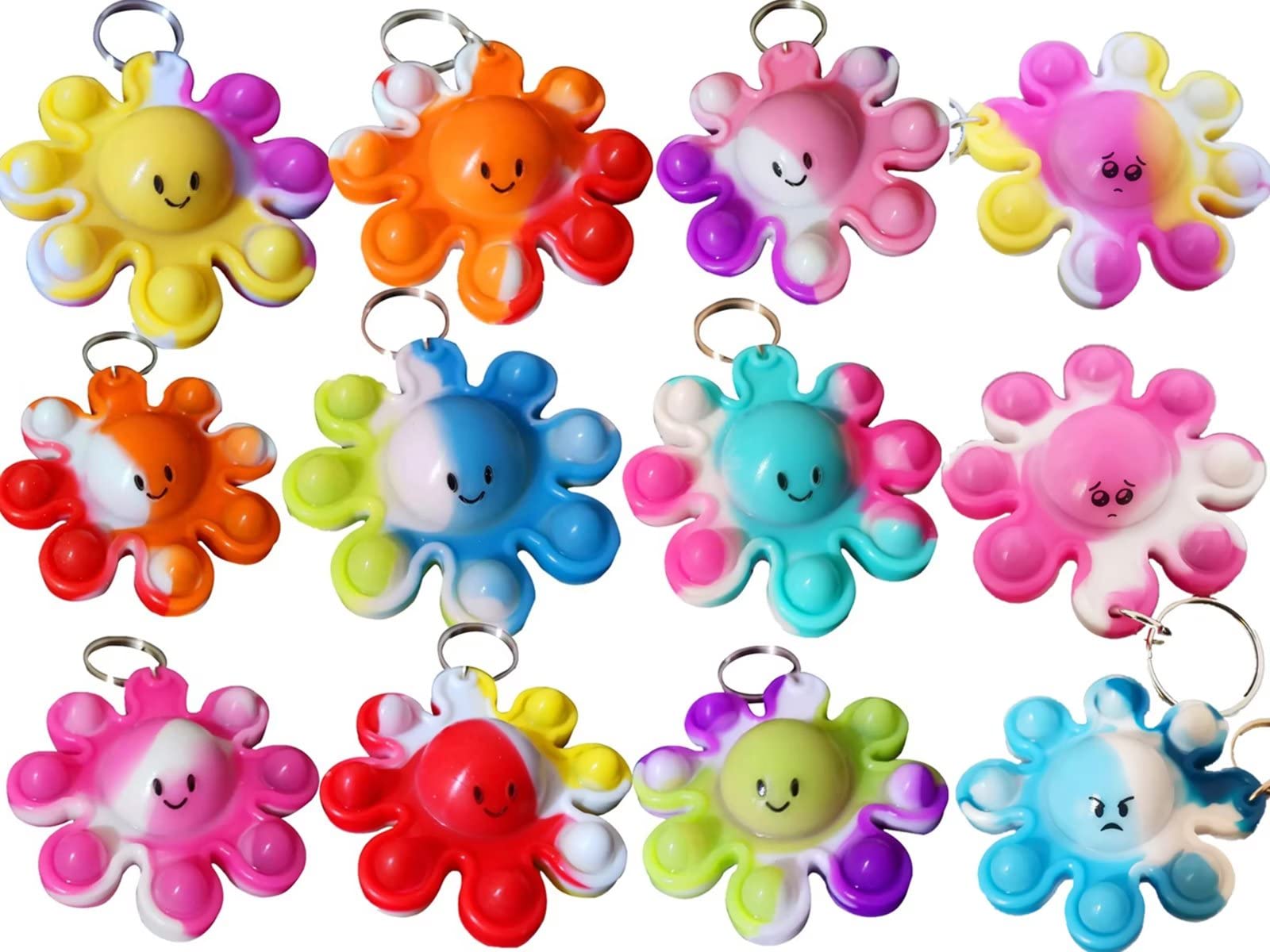 Foto 2 pulgar | Llavero Octopus Mochila Roaqua Mini Pop Fidget, 30 Paquetes - Venta Internacional.