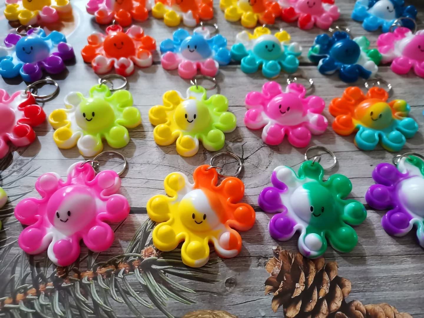 Foto 5 pulgar | Llavero Octopus Mochila Roaqua Mini Pop Fidget, 30 Paquetes - Venta Internacional.