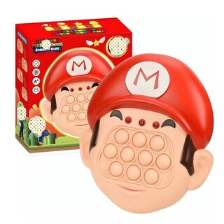 Foto 1 | Pop It Electronico Push Burbuja Antiestrés Super Mario Bros Color Rojo