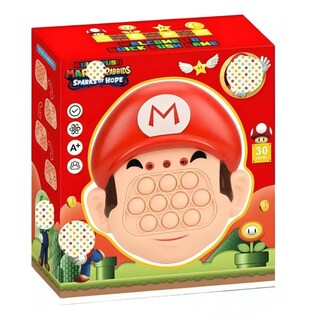 Foto 2 | Pop It Electronico Push Burbuja Antiestrés Super Mario Bros Color Rojo