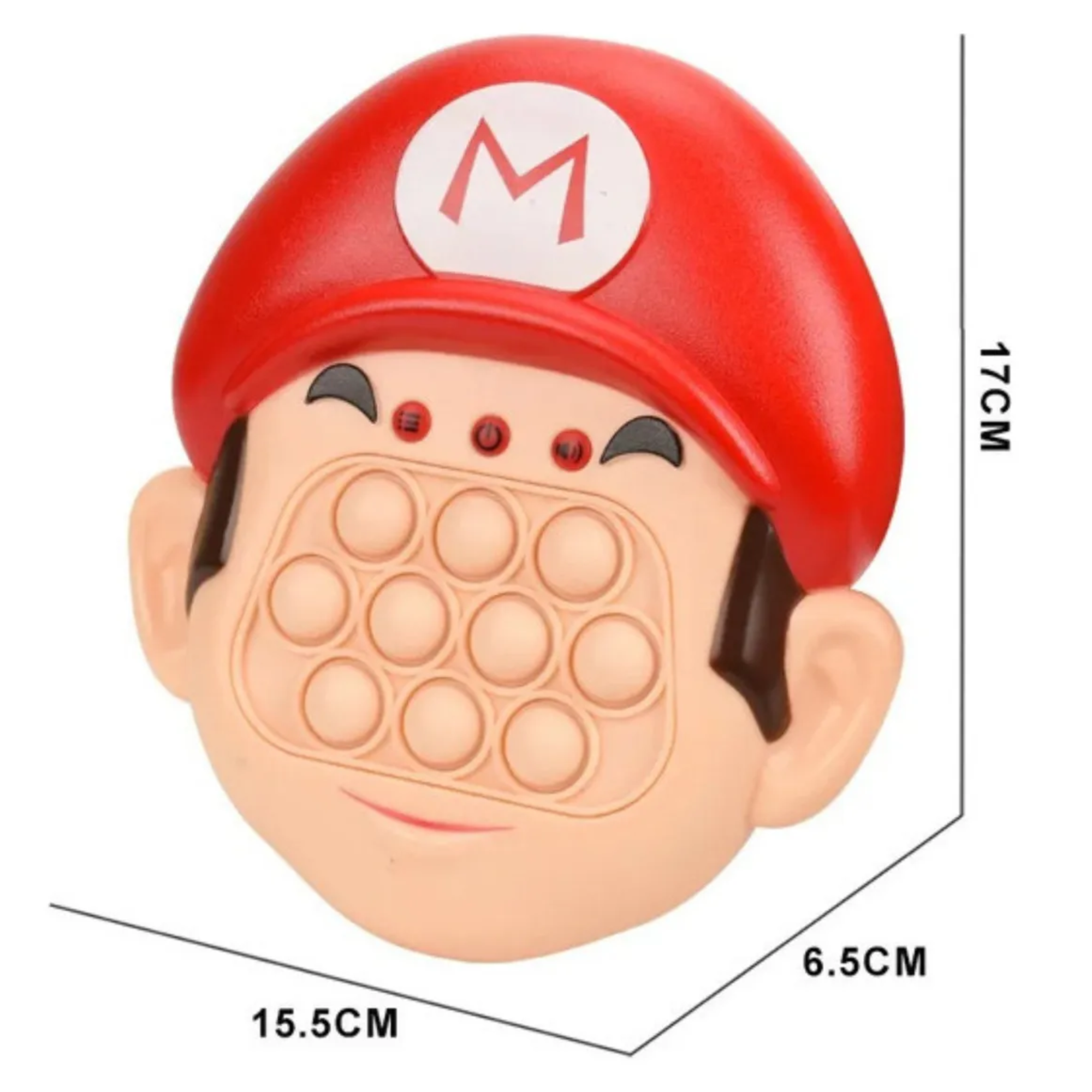 Foto 7 | Pop It Electronico Push Burbuja Antiestrés Super Mario Bros Color Rojo