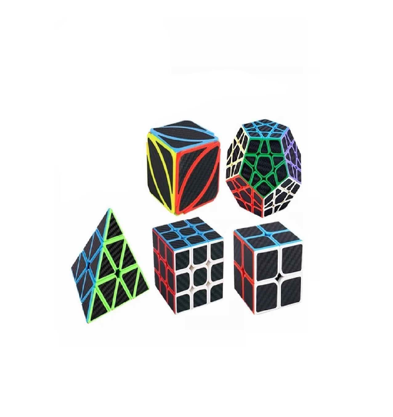 Foto 2 pulgar | Paquete de Cubos 2x2 + 3x3 + Megaminx + Pyraminx + Skewb Belug Multicolor 5 Piezas