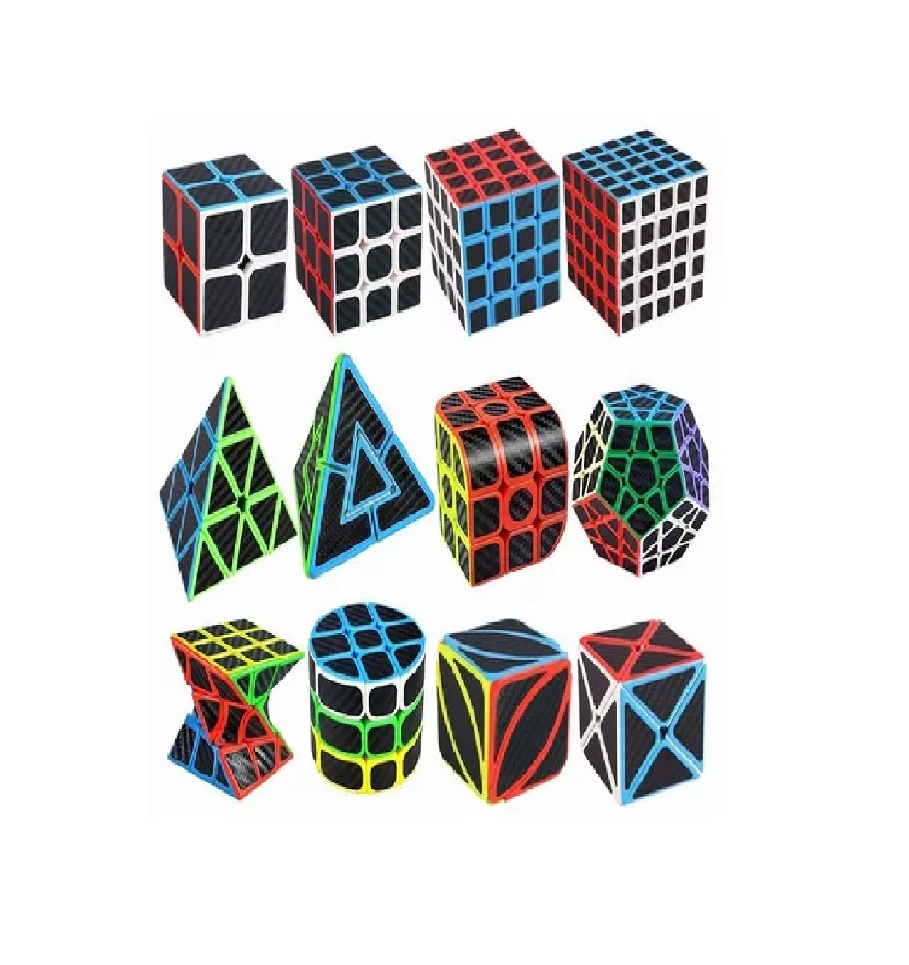 Foto 3 pulgar | Paquete de Cubos 2x2 + 3x3 + Megaminx + Pyraminx + Skewb Belug Multicolor 5 Piezas