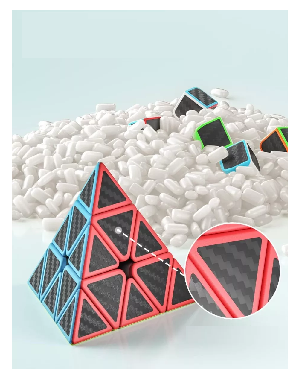 Foto 5 pulgar | Paquete 5 Cubos Cobra 2x2 3x3 Megaminx Pyraminx Y Skewb