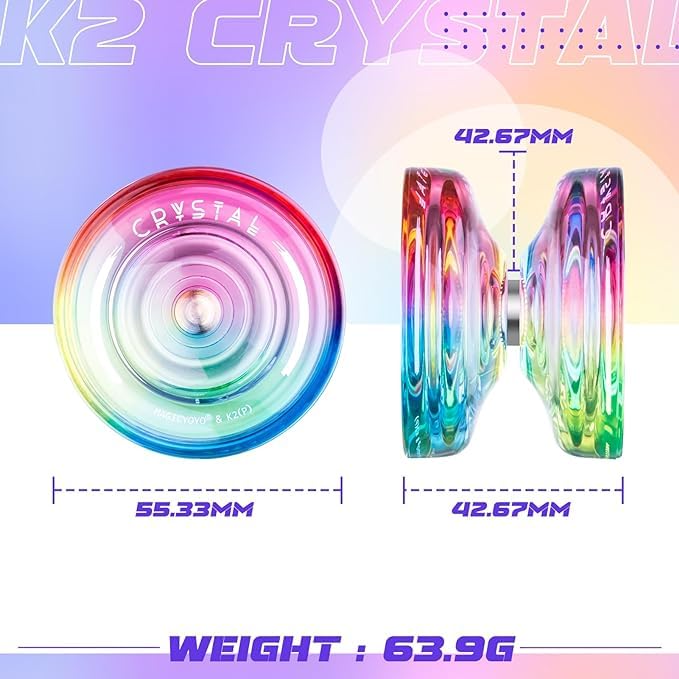 Foto 6 pulgar | Paquete De 3 Unidades De Cristal Yoyo Magicyoyo K2 Para Niños Con Accesorios - Venta Internacional.