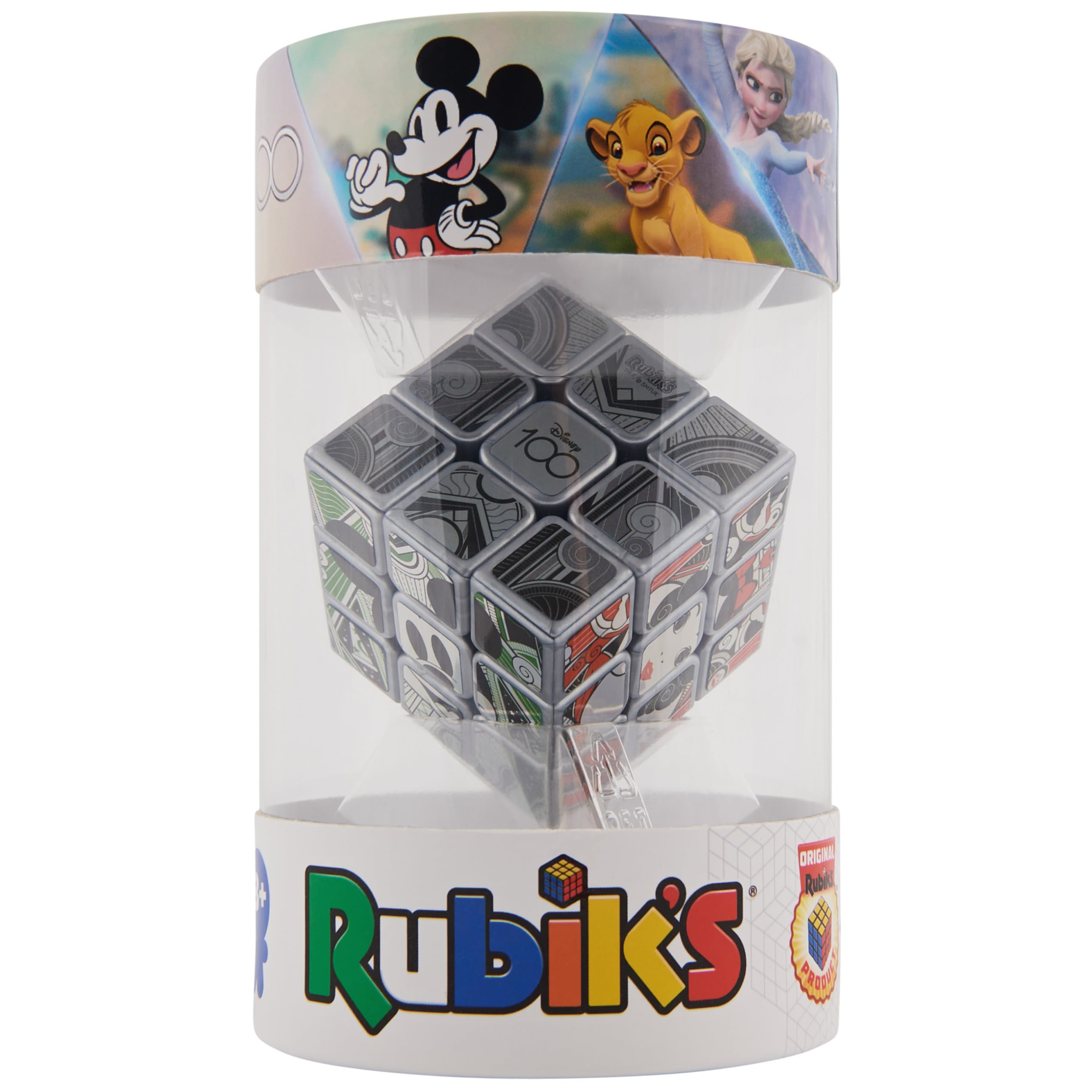 Foto 2 pulgar | Cubo De Rubik, 100 Aniversario De Disney, Platino Metálico, 3 X 3 - Venta Internacional.