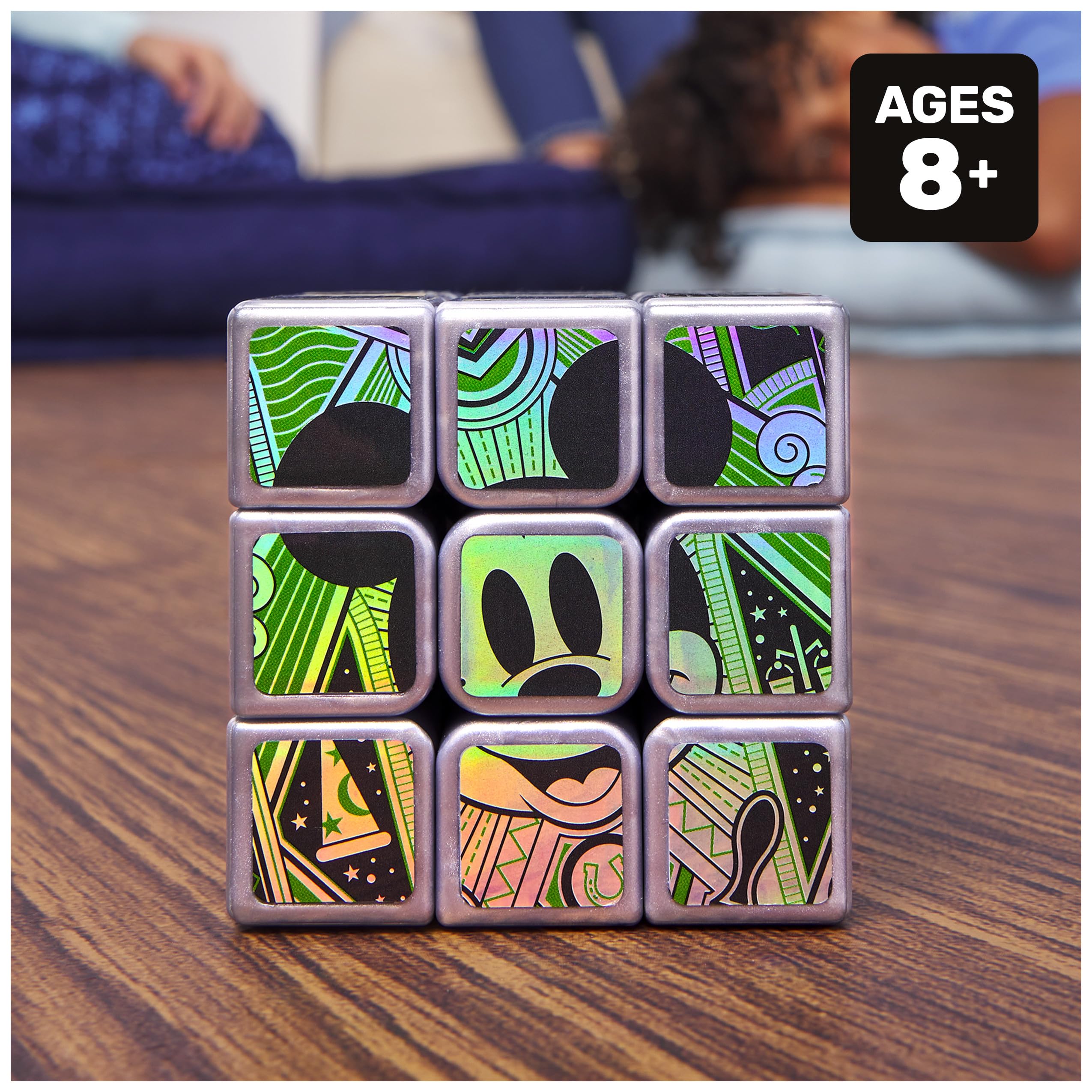 Foto 3 pulgar | Cubo De Rubik, 100 Aniversario De Disney, Platino Metálico, 3 X 3 - Venta Internacional.