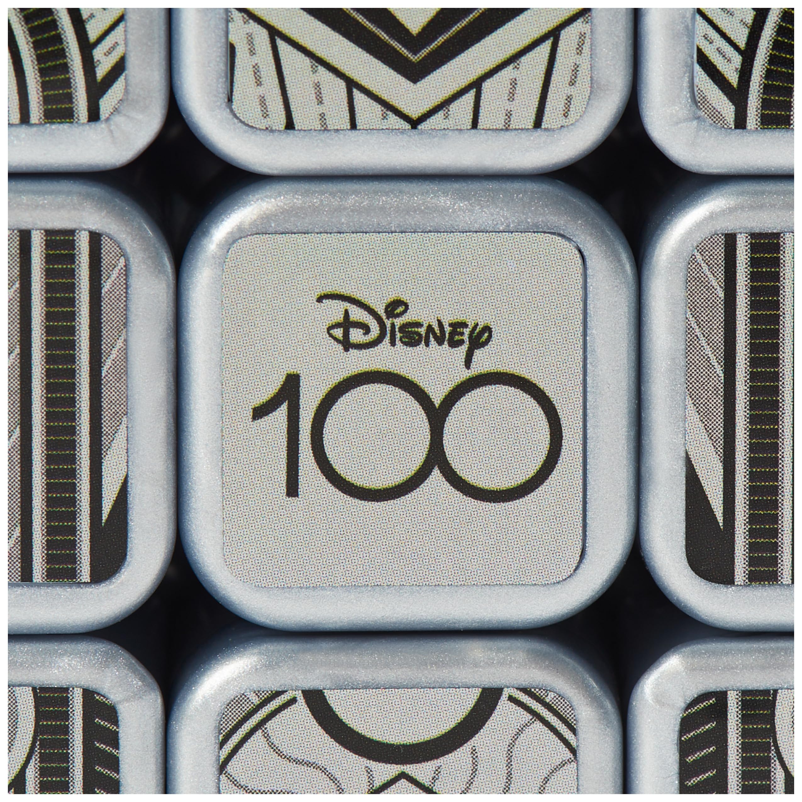 Foto 8 pulgar | Cubo De Rubik, 100 Aniversario De Disney, Platino Metálico, 3 X 3 - Venta Internacional.