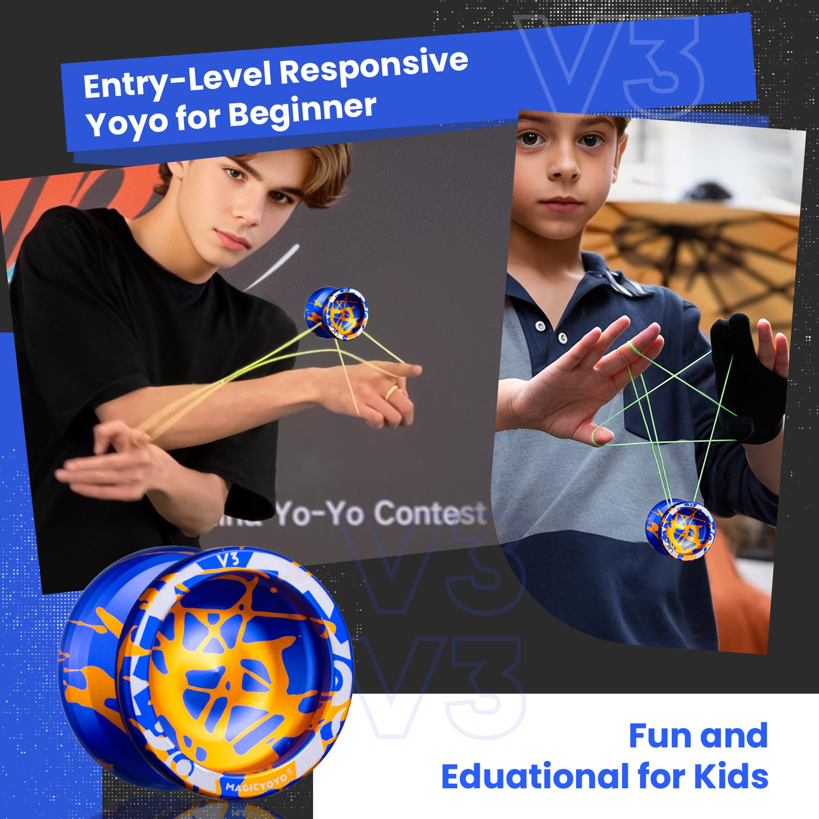 Foto 4 pulgar | Yoyo Magicyoyo V3 Responsive Para Niños De 8 A 12 Años Y Adultos, Color Azul - Venta Internacional.