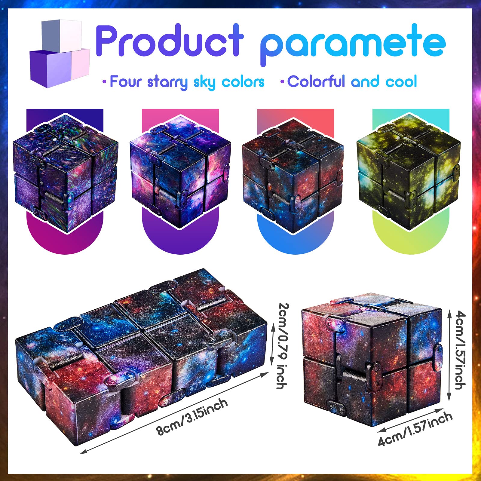 Foto 2 | Juguete Infinity Cube Skylety 4 Piezas - Venta Internacional