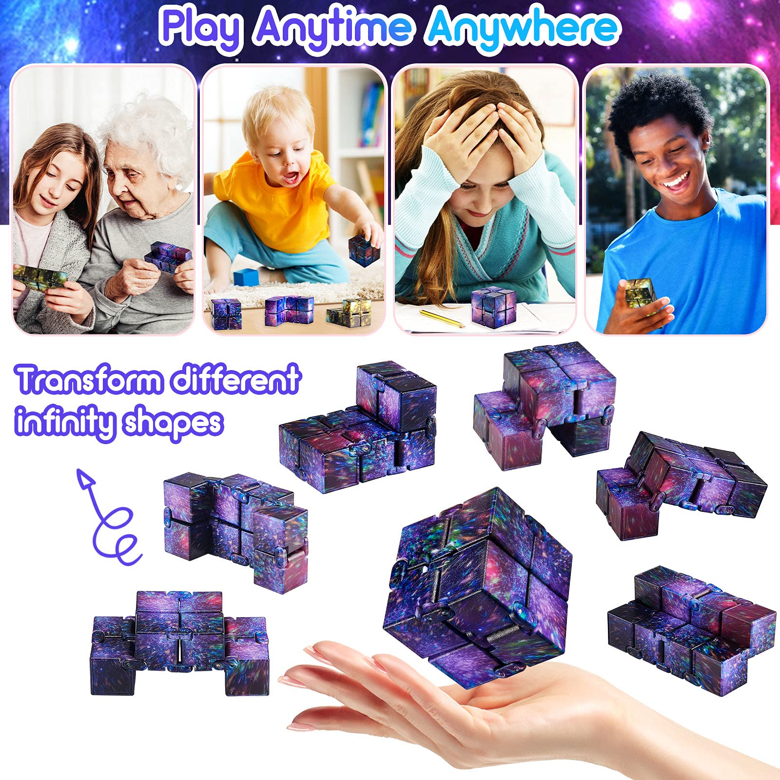 Foto 7 pulgar | Juguete Infinity Cube Skylety 4 Piezas - Venta Internacional