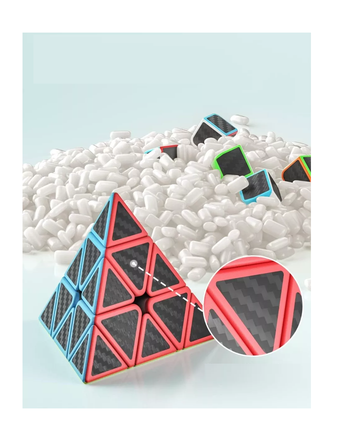 Foto 4 pulgar | Paquete 5 Cubos Cobra 2x2 3x3 Megaminx Pyraminx Y Skewb