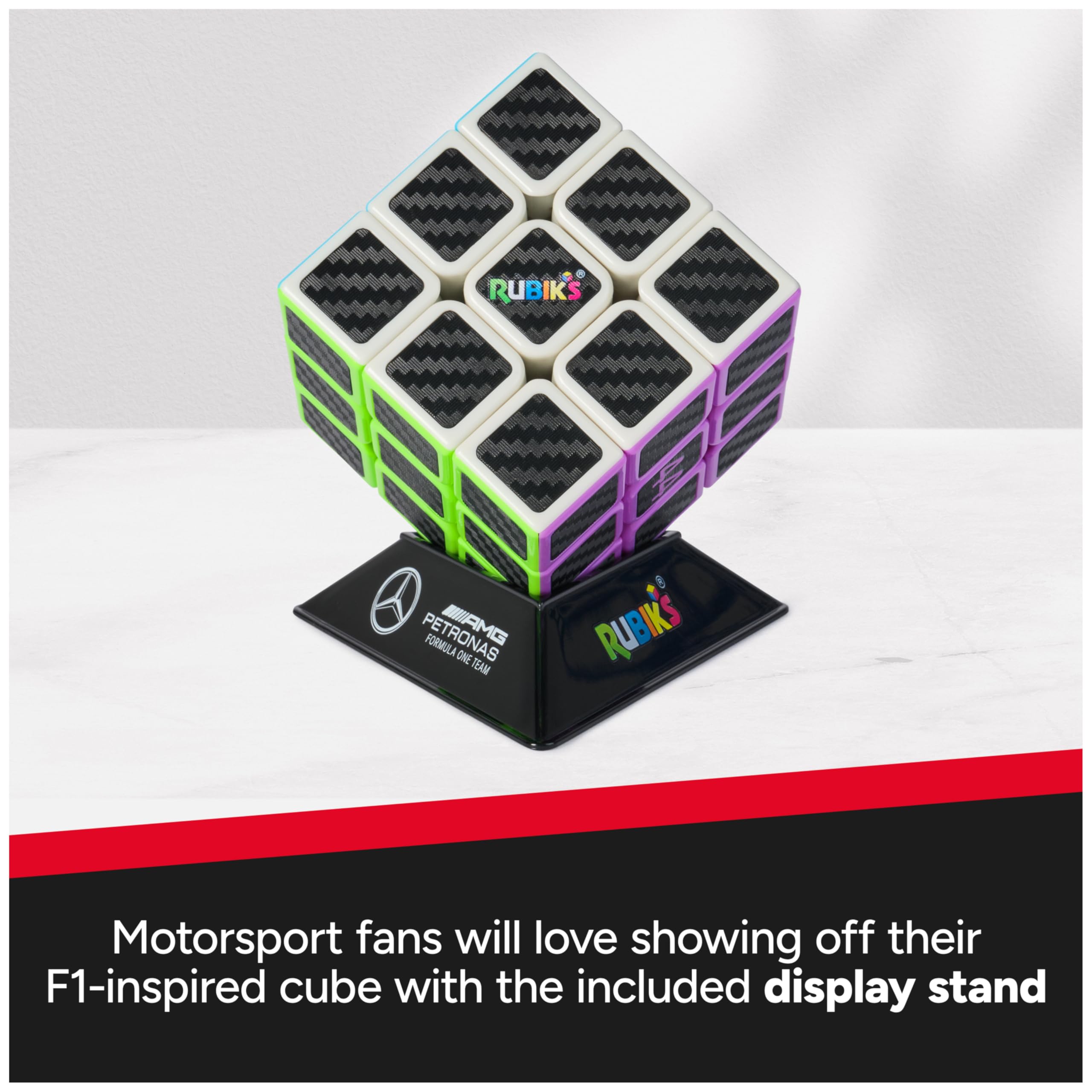 Foto 3 pulgar | Rubik's Cube Mercedes-amg Petronas F1 Team Fibra De Carbono - Venta Internacional.