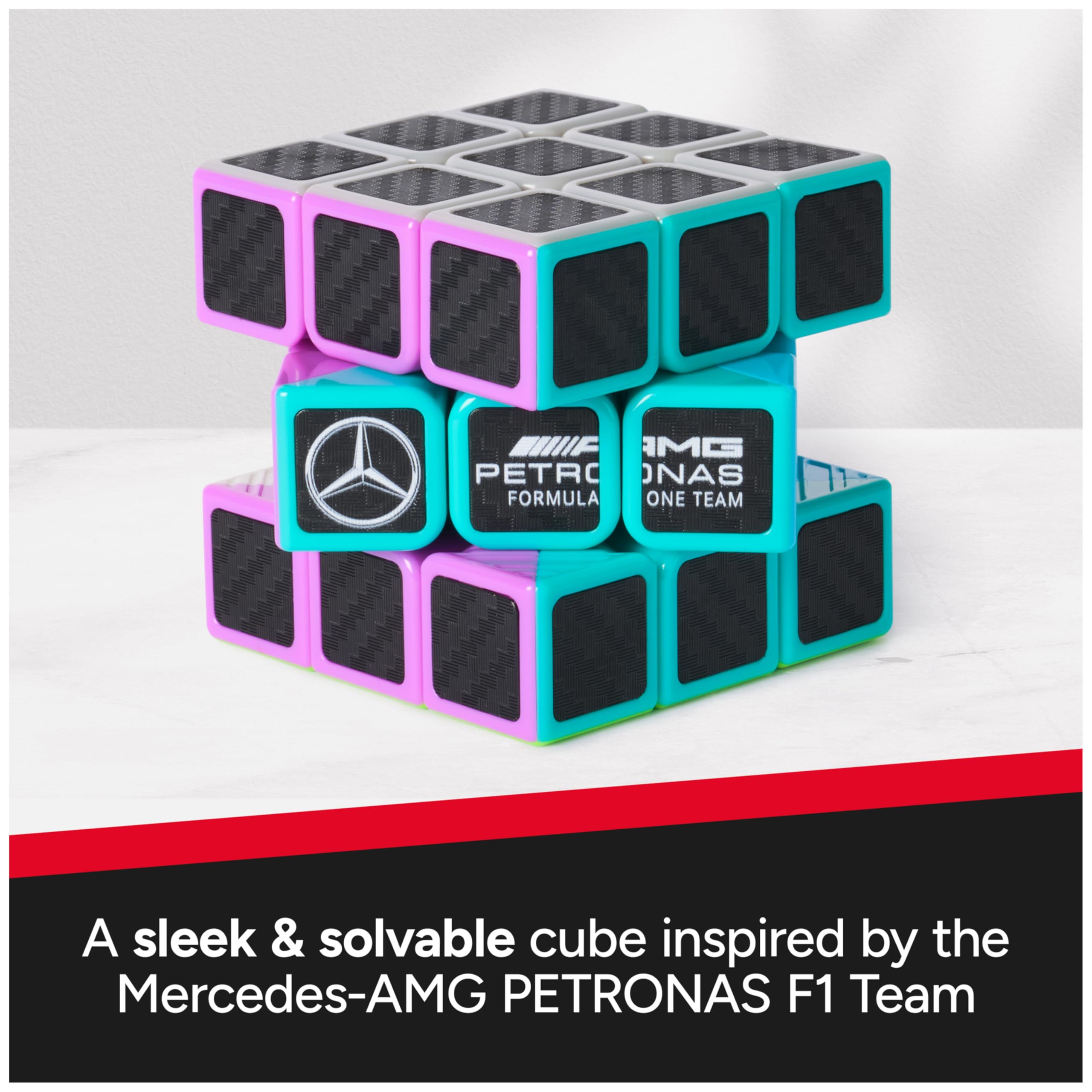 Foto 4 pulgar | Rubik's Cube Mercedes-amg Petronas F1 Team Fibra De Carbono - Venta Internacional.