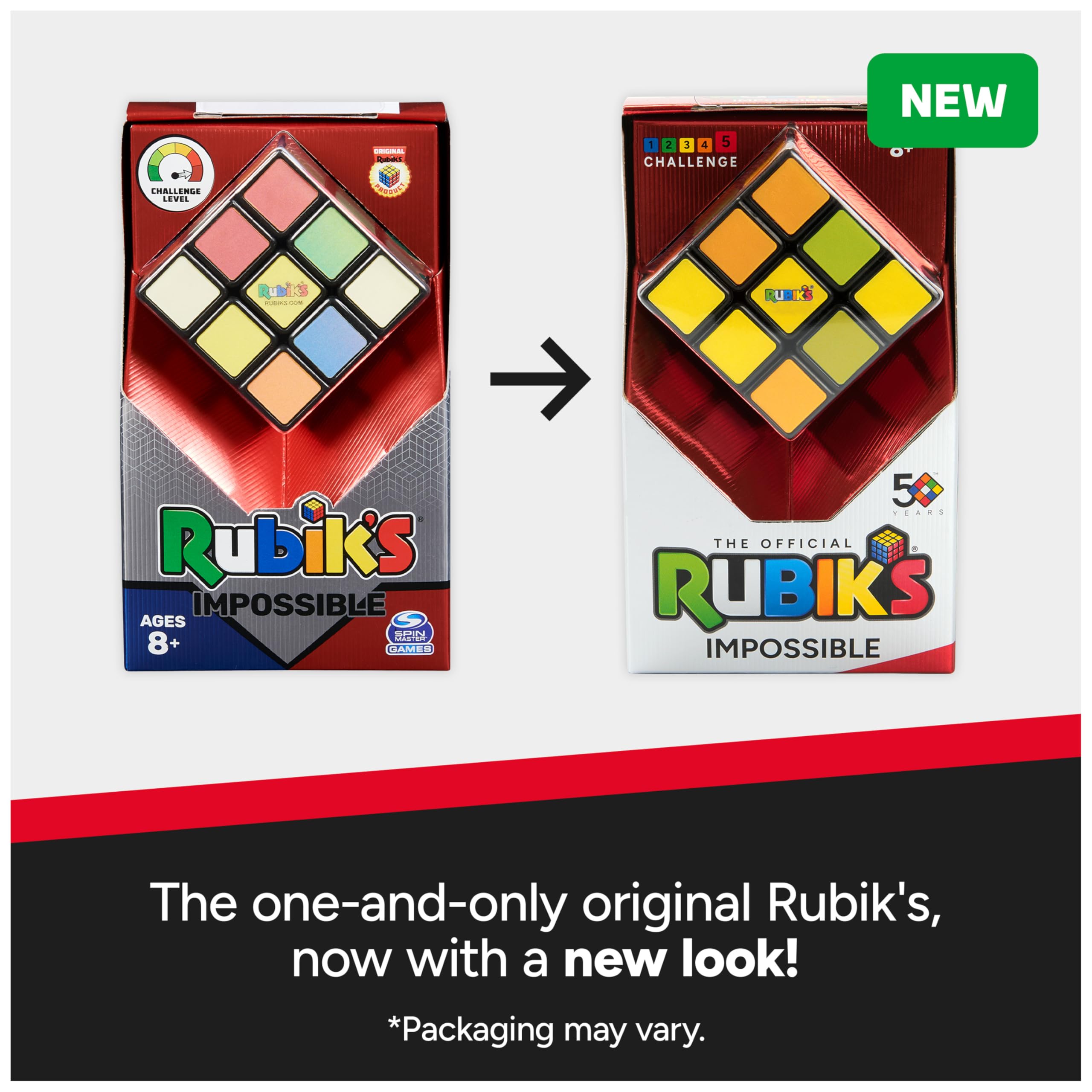 Foto 6 pulgar | Juguete De Rompecabezas Rubik's Cube Impossible Original 3x3 Para Más De 8 Años - Venta Internacional.