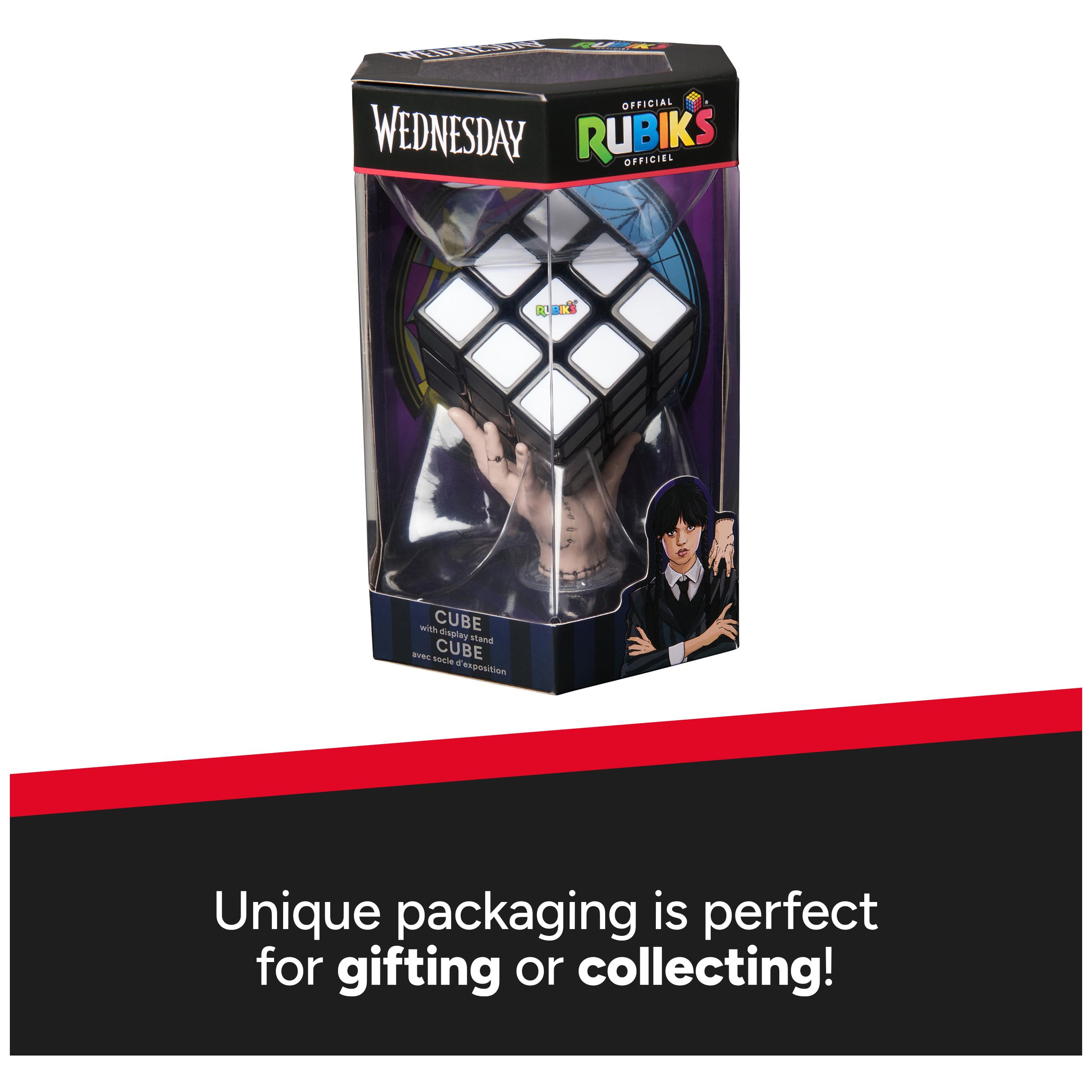 Foto 6 | Cubo De Rubik: Cubo De Miércoles En Escala De Grises De La Serie De Televisión - Venta Internacional.