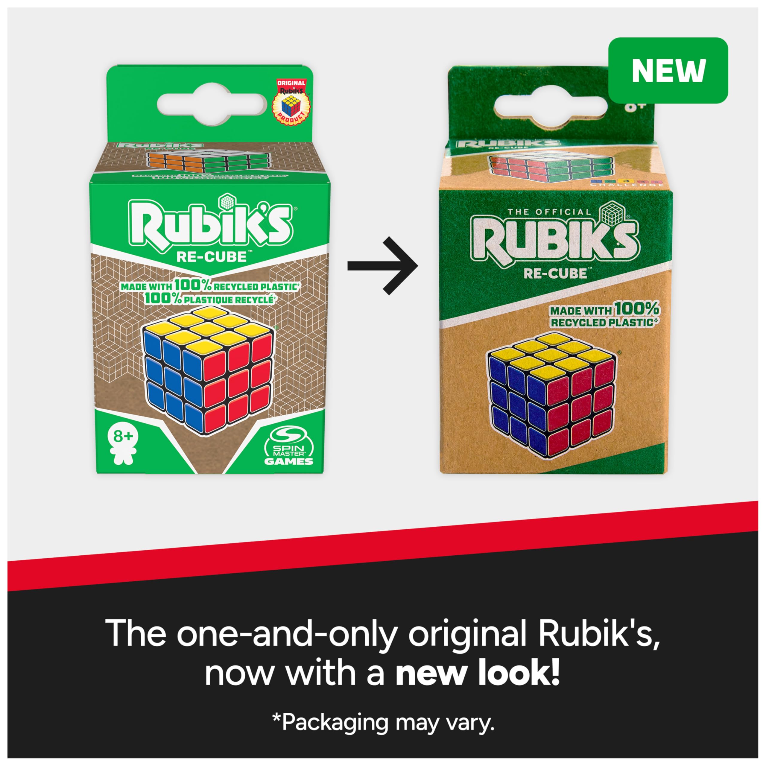Foto 6 pulgar | 3x3 Rubik's Cube Re-cube, 100% Plástico Reciclado Durante Más De 8 Años - Venta Internacional.