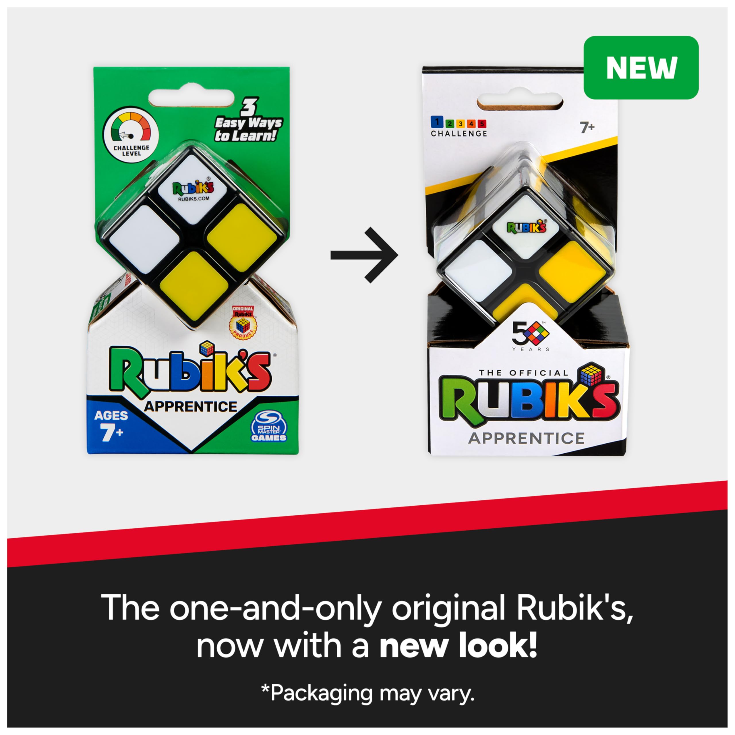 Foto 6 pulgar | Juego De Rompecabezas 3d Rubik's Apprentice 2x2 Beginner Cube - Venta Internacional.