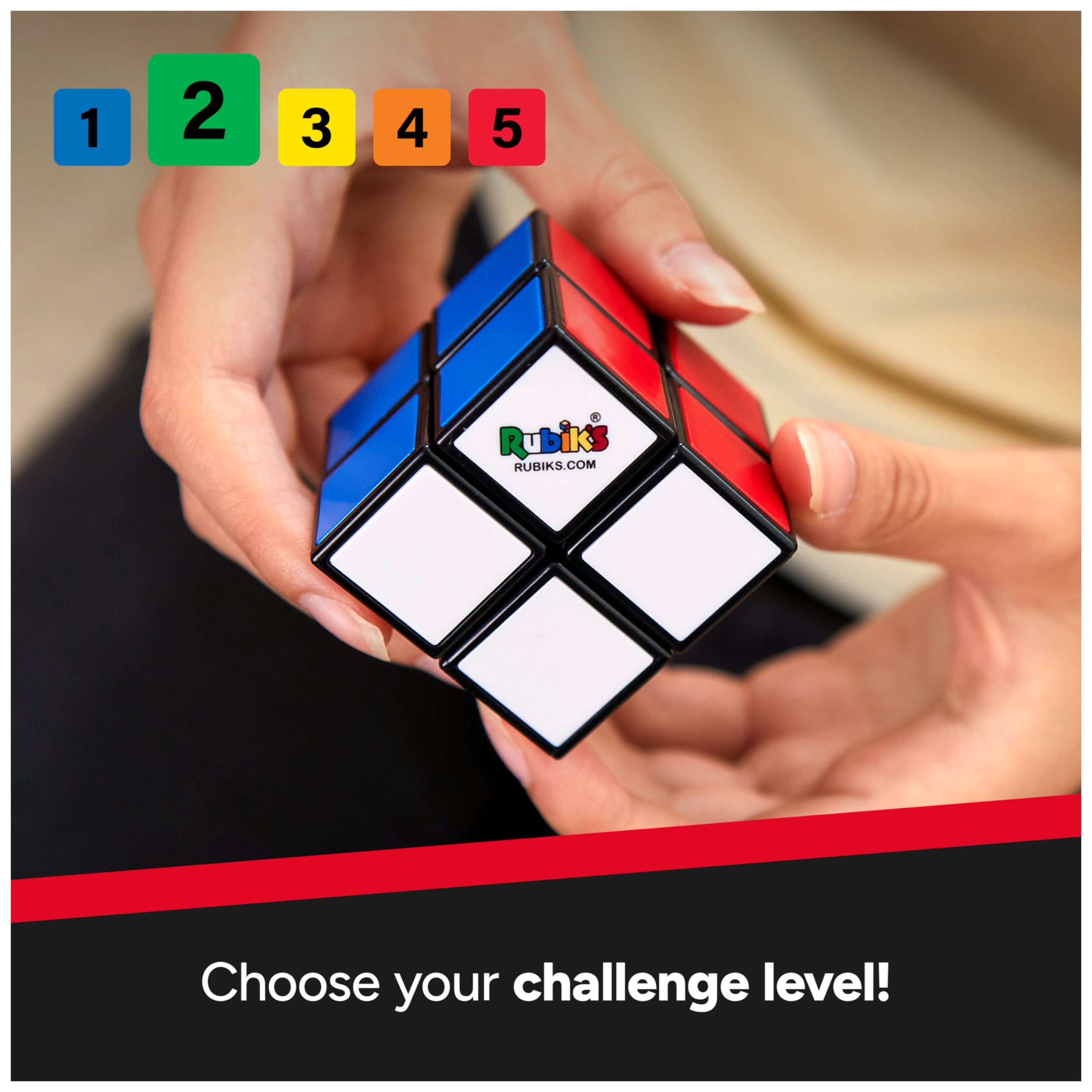 Foto 7 pulgar | Juguete De Rompecabezas Rubik's Mini 2x2 Cube Original Para Niños Y Adultos - Venta Internacional.