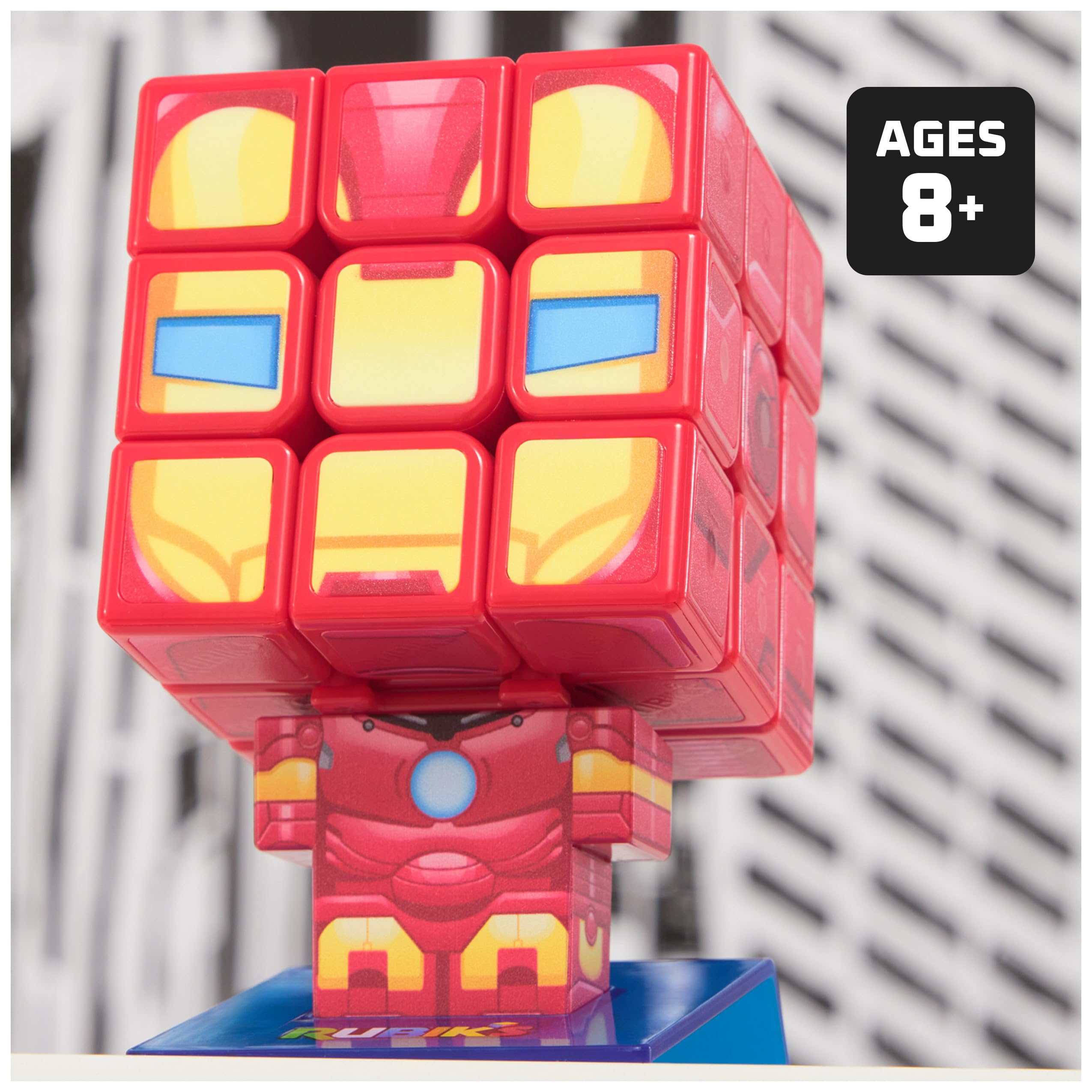 Foto 3 pulgar | Juguete Coleccionable Rubik's Cube Iron Man Cuber Para Adultos Y Niños - Venta Internacional.
