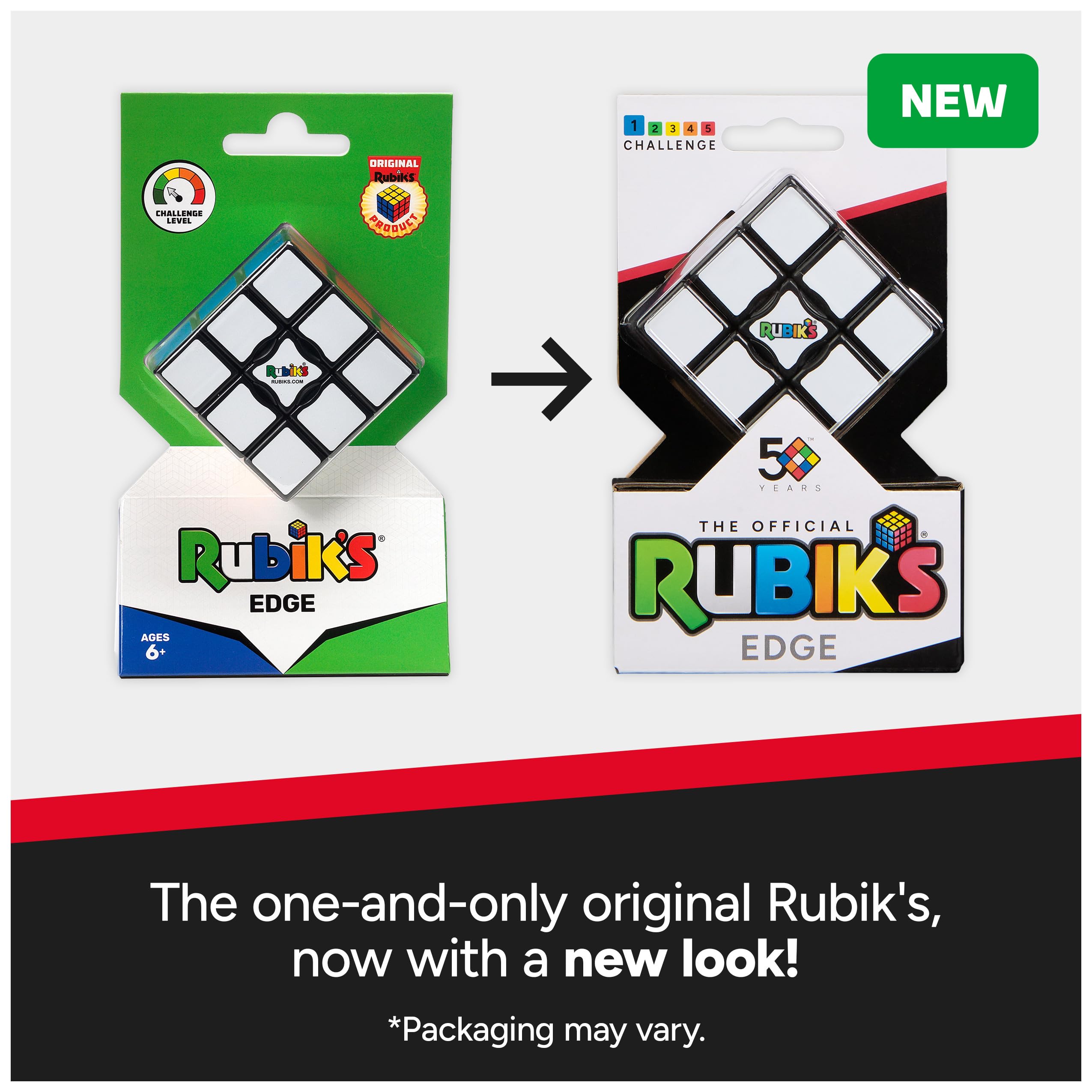 Foto 6 pulgar | Rubik's Cube Rubik's Edge 3x3x1 Para Principiantes Y Niños Mayores De 8 Años - Venta Internacional.