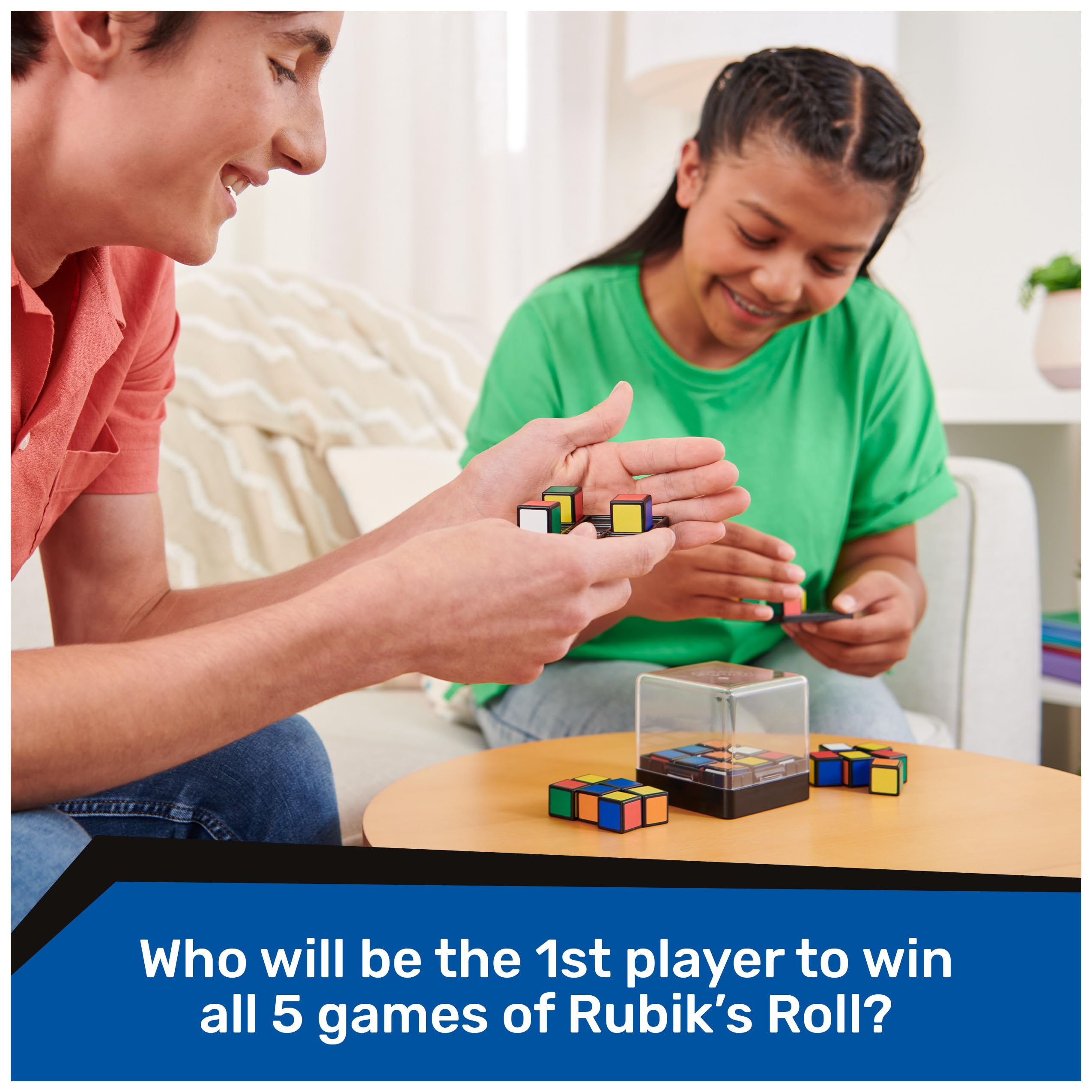 Foto 3 | Juego De Mesa Rubik's Roll 5 En 1 Juegos De Dados Tamaño Viaje - Venta Internacional.