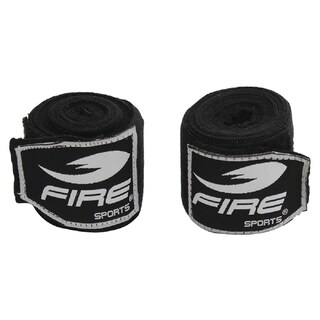 Foto 1 | Par de Vendas Profesionales Fire Sports Semi Elásticas color Negro