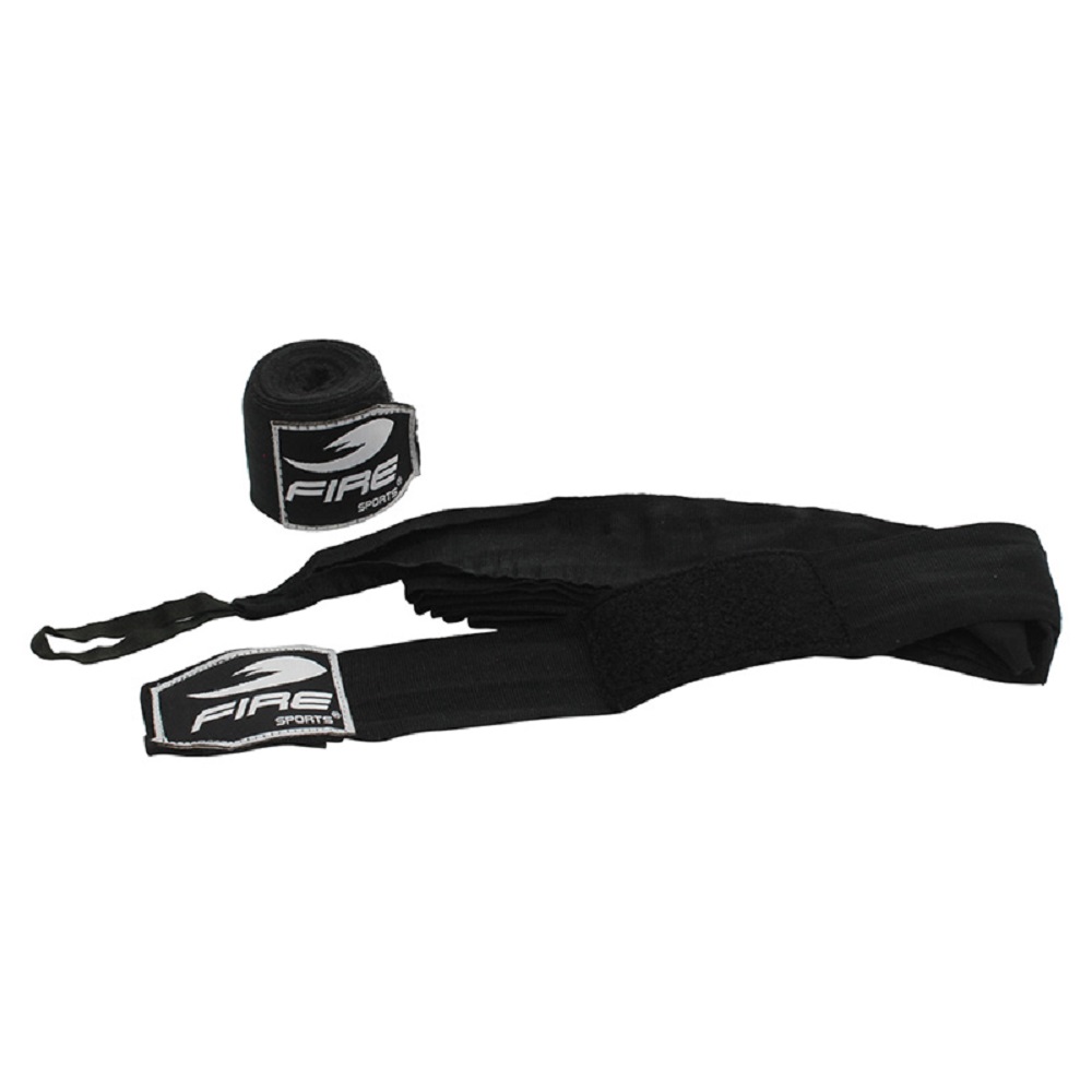 Foto 4 pulgar | Par de Vendas Profesionales Fire Sports Semi Elásticas color Negro