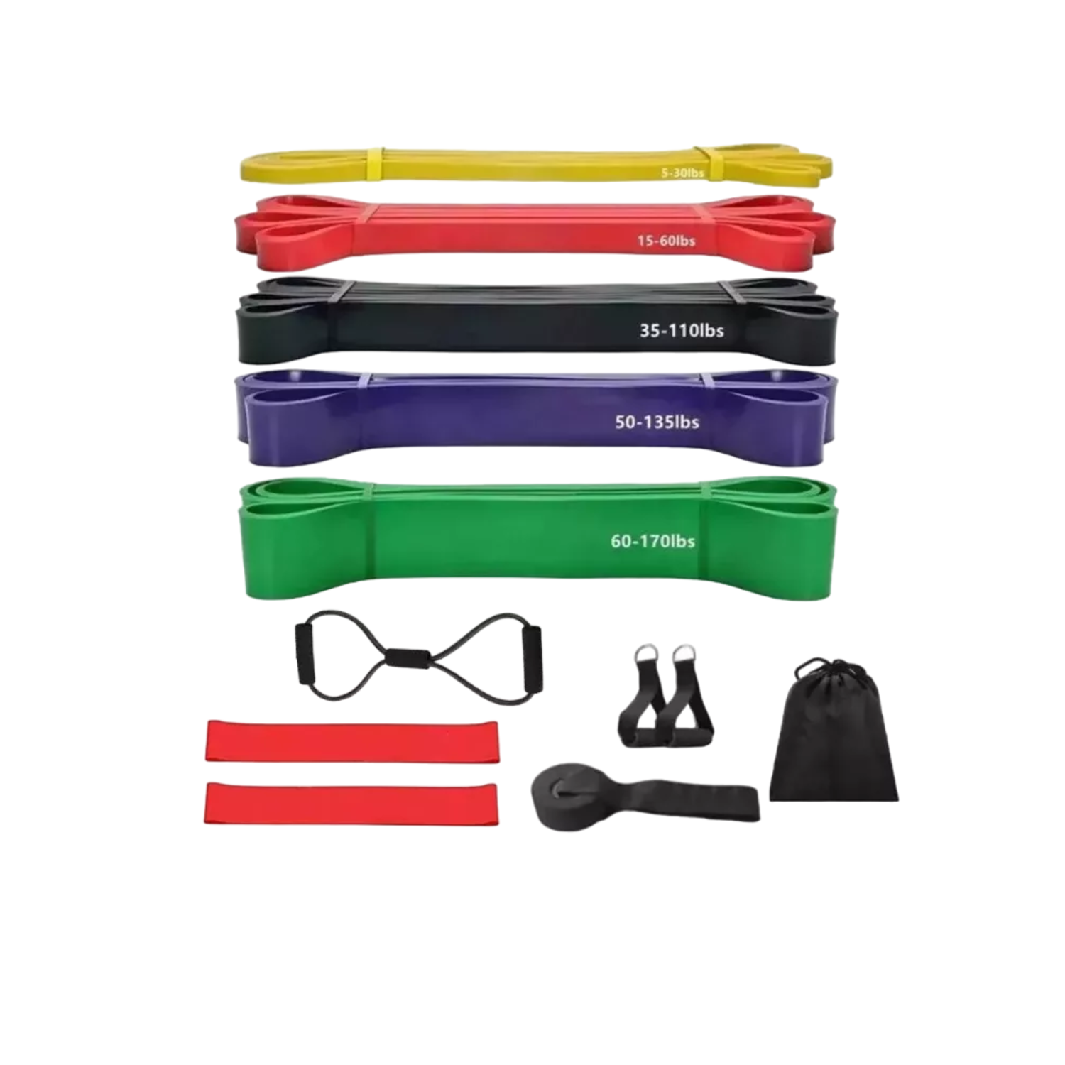 Kit de Bandas de Resistencia para Entrenamiento Fitness en Casa