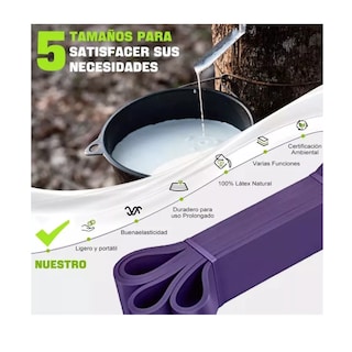 Foto 2 | Kit de Bandas de Resistencia para Entrenamiento Fitness en Casa
