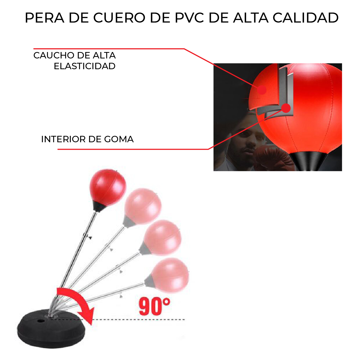 Foto 9 pulgar | Kit Pera Boxeo Guantes Set De Boxeo Ajustable