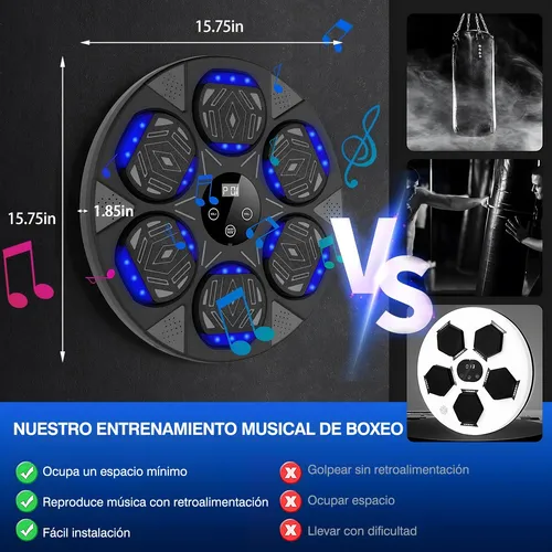 Foto 4 pulgar | Máquina De Boxeo De Música Electronico Bluetooth 2 Guantes