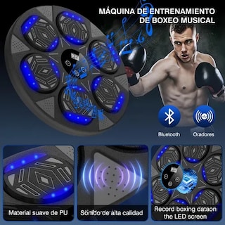 Foto 4 | Máquina De Boxeo De Música Electronico Bluetooth 2 Guantes