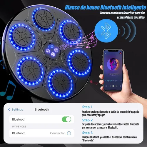 Foto 5 pulgar | Máquina De Boxeo Música Con Pantalla Digital Modo Ajustable