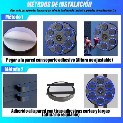 Foto 6 pulgar | Máquina De Boxeo Música Con Pantalla Digital Modo Ajustable
