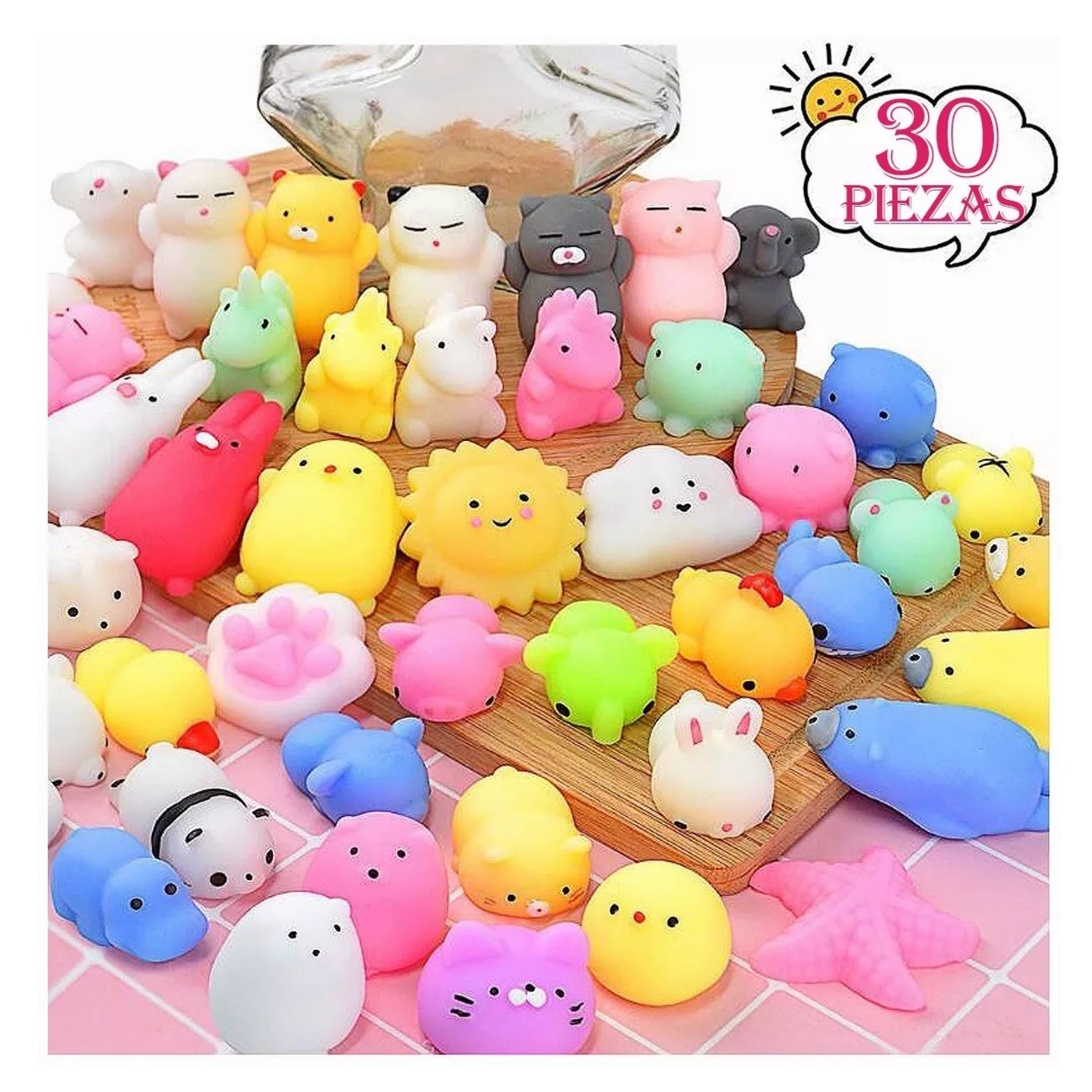 Foto 5 pulgar | Juguetes BELUG Squishy Kawaii Antiestres 30 PZAS