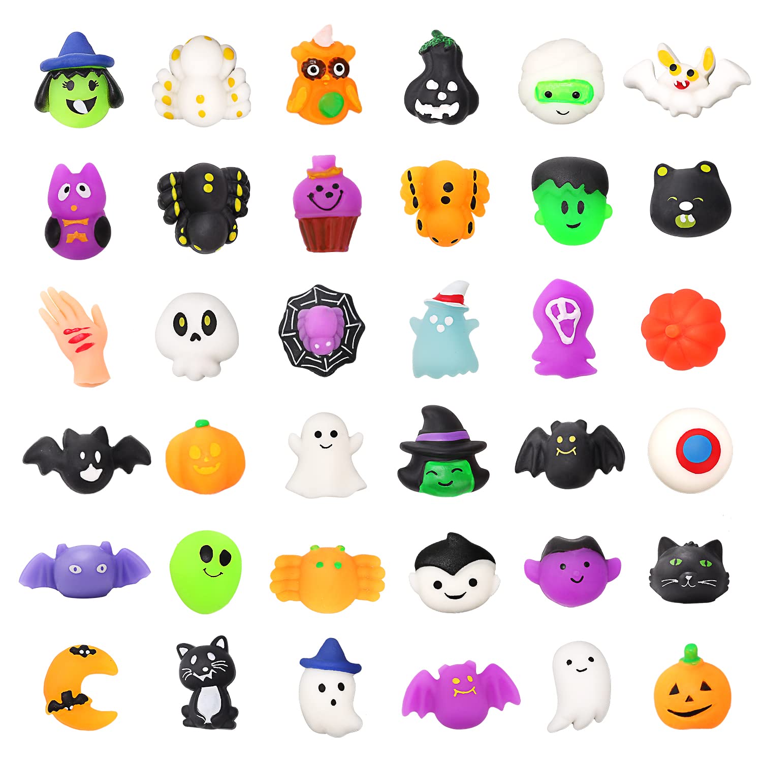 Foto 2 pulgar | Venta Internacional- Juguetes Mini Squishys Stress de Halloween Reliever Anxiety 60 PZAS