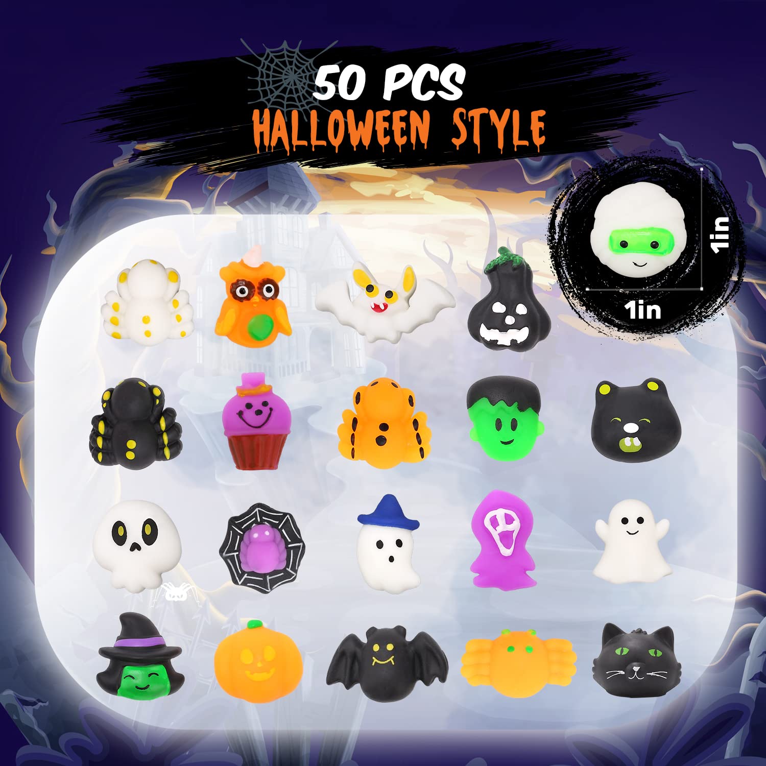Foto 3 pulgar | Venta Internacional- Juguetes Mini Squishys Stress de Halloween Reliever Anxiety 60 PZAS