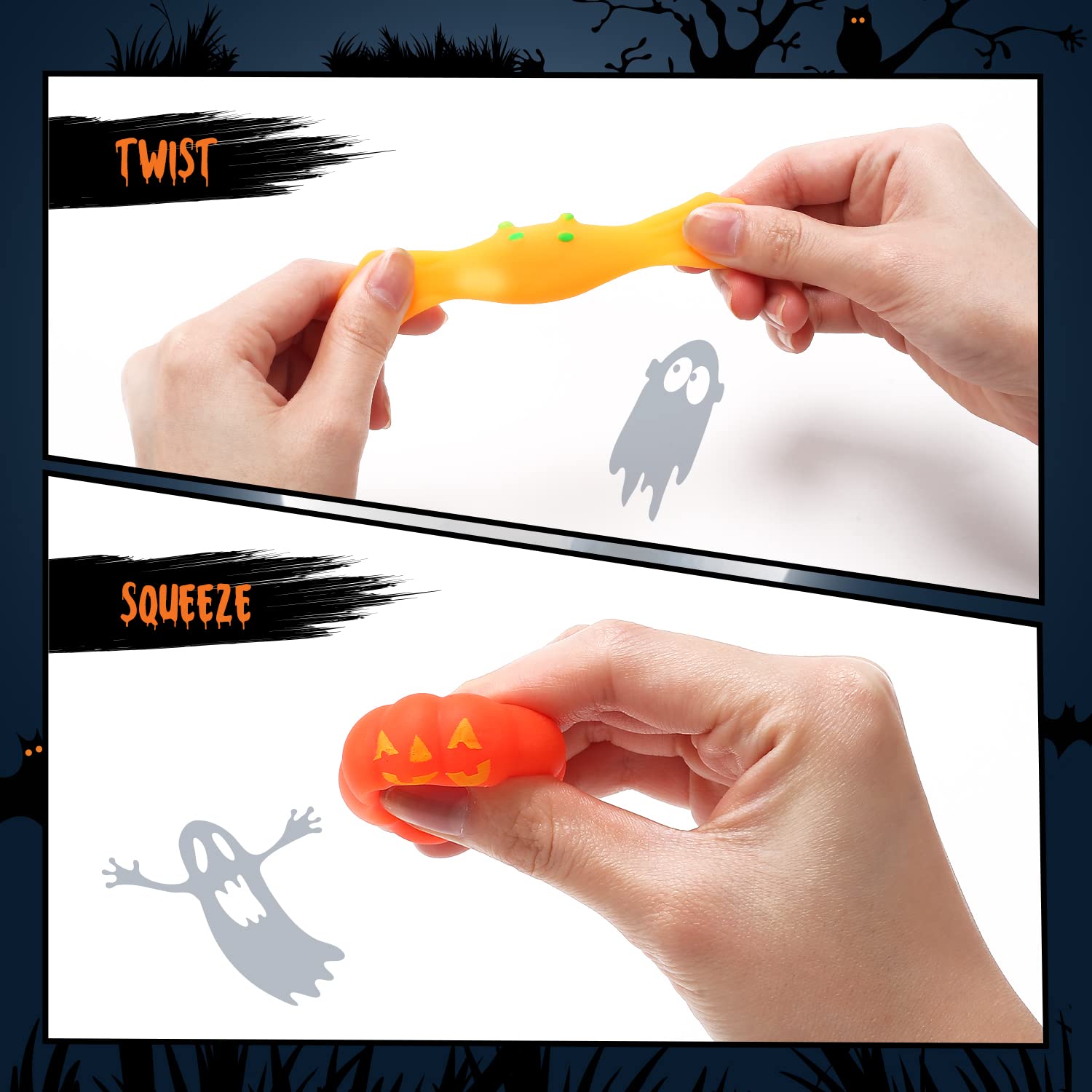 Foto 4 pulgar | Venta Internacional- Juguetes Mini Squishys Stress de Halloween Reliever Anxiety 60 PZAS