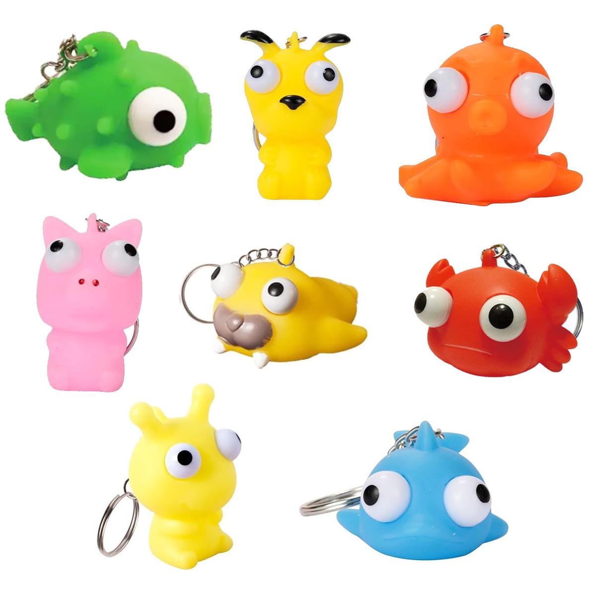 Llaveros de Animal SmileFun Mxkrg-002 Multicolor 8 Pieza