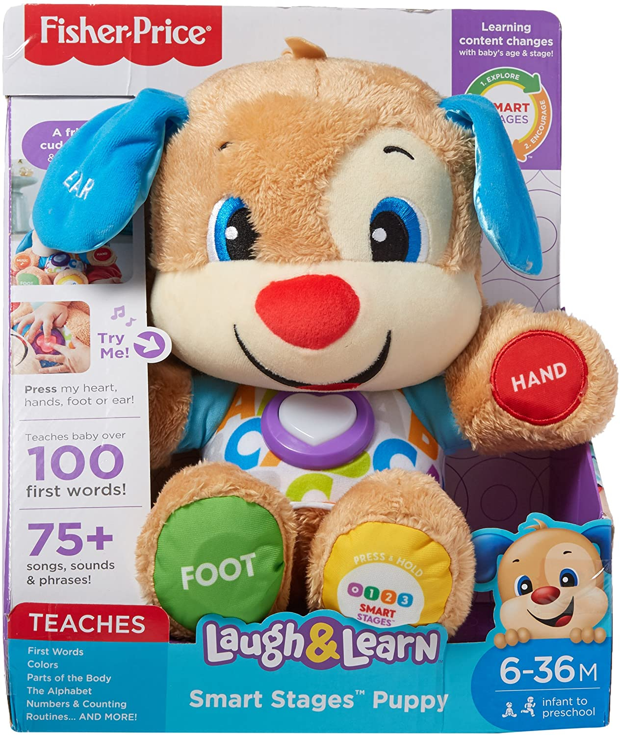 Foto 3 pulgar | Venta Internacional - Cachorro Inteligente Fisher-price Laugh & Learn