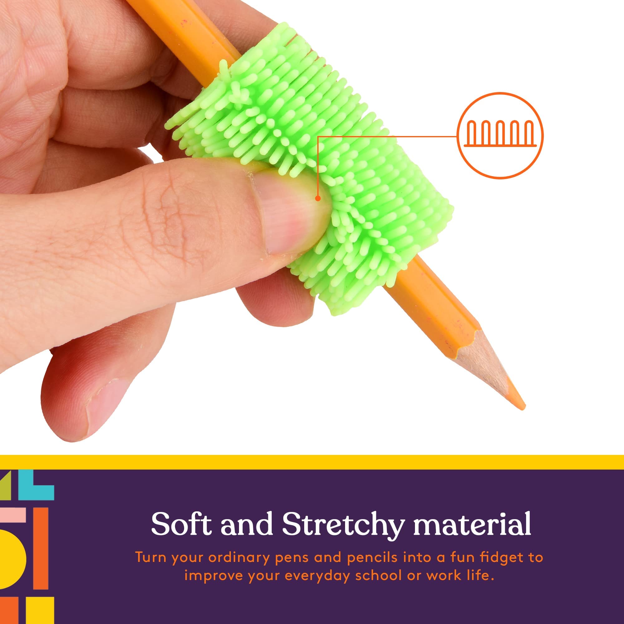 Foto 4 pulgar | Pencil Grips Special Supplies Squishy, Paquete De 50 Unidades Para Niños Y Adultos - Venta Internacional.