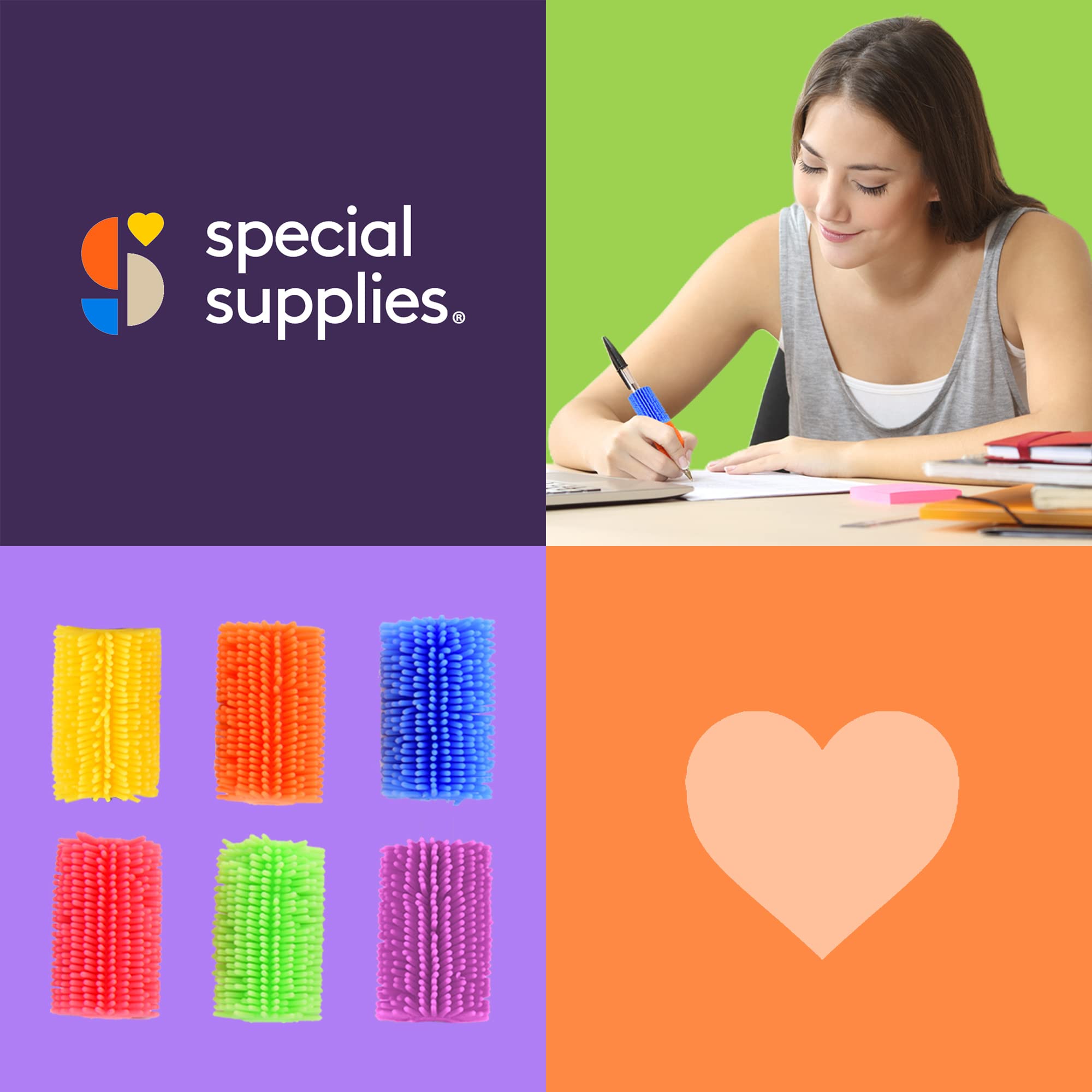Foto 7 pulgar | Pencil Grips Special Supplies Squishy, Paquete De 50 Unidades Para Niños Y Adultos - Venta Internacional.