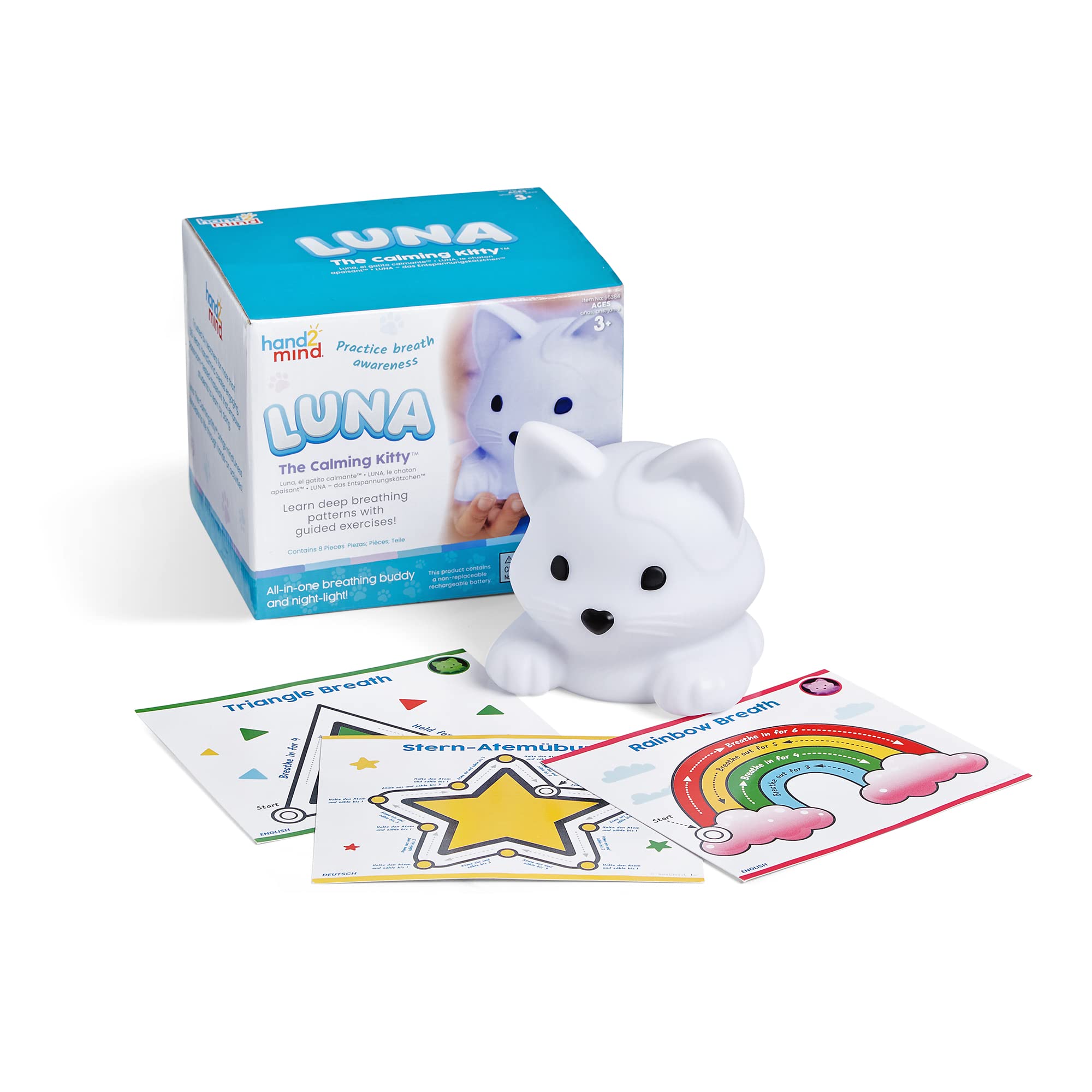 Foto 1 | Lámpara De Respiración Calming Kitty Hand2mind Luna Para Niños - Venta Internacional.